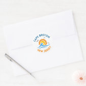 Cape Breton Sunny Stickers ラウンドシール (封筒)