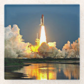 Cape Canaveral Florida Launch Pad ガラスコースター (正面)