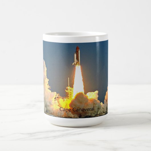 Cape Canaveral Florida Launch Pad コーヒーマグカップ (中央)