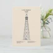 Cape Charles Light house – バージニア州 – SBD サンキューカード (スタンド正面)