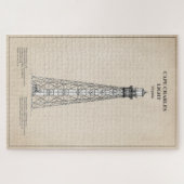 Cape Charles Light house – バージニア州 – SBD ジグソーパズル (横)