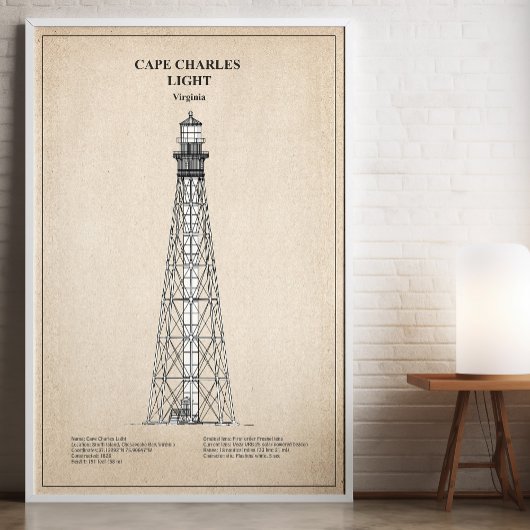 Cape Charles Light house – バージニア州 – SBD フォトプリント