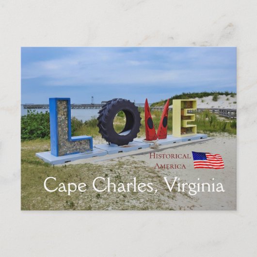 Cape Charles Virginia – 歴史アメリカ ポストカード (正面)