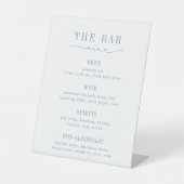 CAPE CODコースタルブルーバーメニューリスト 台座サイン (正面)