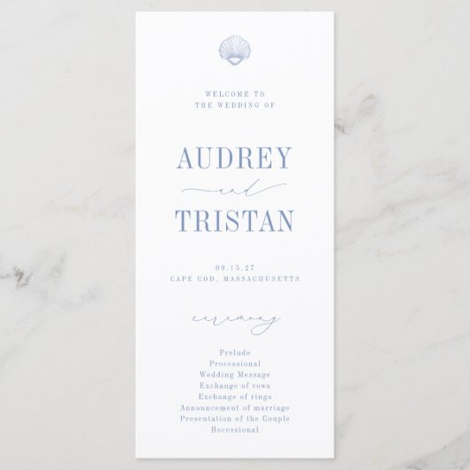CAPE COD沿岸結婚部 プログラム (正面)