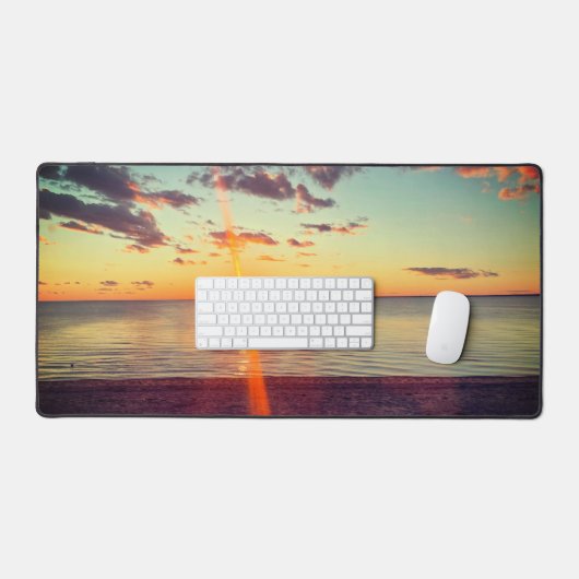 Cape Cod Beach Sunset Photo デスクマット (キーボード&マウス)