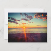 Cape Cod Beach Sunset Photo ノートカード (正面)