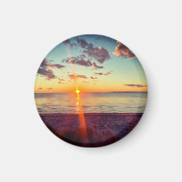 Cape Cod Beach Sunset Photo Magnet マグネット