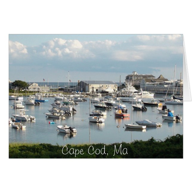 Cape Cod Card, "Wishing You Here" (正面横)