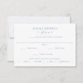 CAPE COD Coastal Meal Choice Wedding RSVP Card 招待状 (正面)