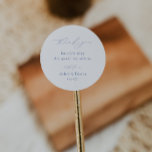 CAPE COD Coastal Minimalist結婚's Thank You ラウンドシール<br><div class="desc">CAPE COD Coastal Blue Minimalist結婚、お好み感謝していのステッカー。</div>