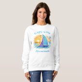 Cape Cod Cute Beach Coastal Sweatshirt スウェットシャツ (正面フル)
