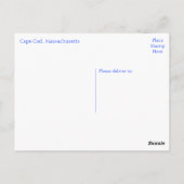 Cape Cod, Dennis Massachusetts USA ポストカード (裏面)