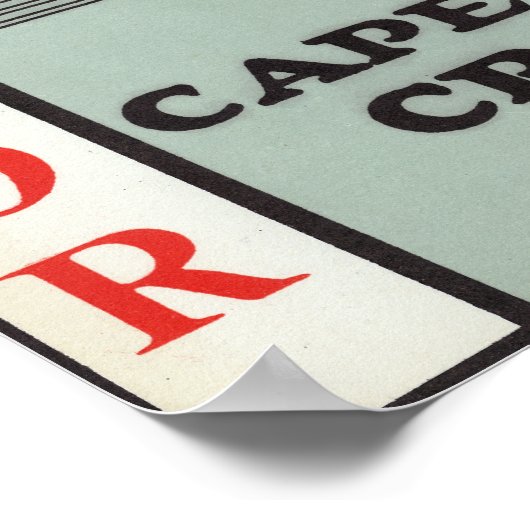 Cape Cod Harvard Eatmor Cranberries Brand ポスター (角)