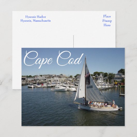 Cape Cod Hyannis, Massachusetts Post Card ポストカード (正面/裏面)