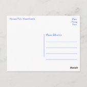 Cape Cod, Hyannis Port, Massachusetts USA ポストカード (裏面)