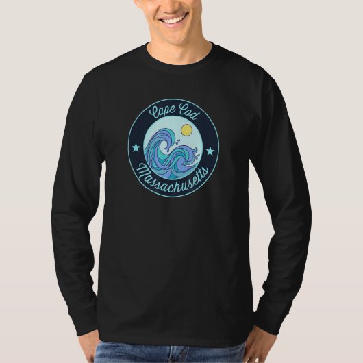 Cape Cod Ma Massachusetts Souvenir Nautical Surfer Tシャツ (正面)
