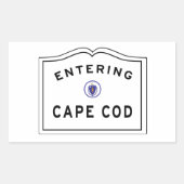 Cape Cod Massachusettsへの入会を歓迎 長方形シール (正面)