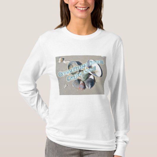 Cape Cod Massachusetts – シェル&サーフ Tシャツ (正面)