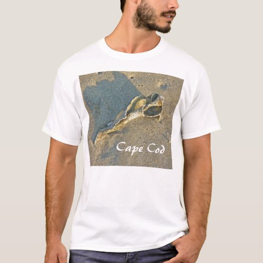Cape Cod Massachusetts – シェル&サーフ Tシャツ (正面)