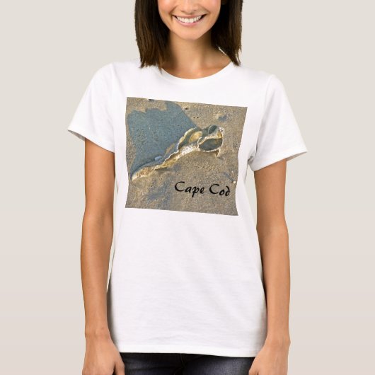 Cape Cod Massachusetts – シェル&サーフ Tシャツ (正面)