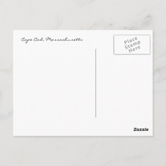 Cape Cod Massachusetts at Duskポストカード ポストカード (裏面)