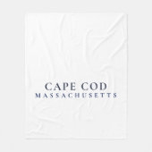 Cape Cod Massachusetts Preppy Coastal Home Style  フリースブランケット (正面)