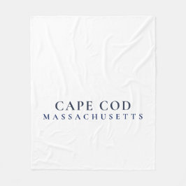 Cape Cod Massachusetts Preppy Coastal Home Style  フリースブランケット