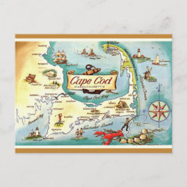 Cape Cod Massachusetts retro Postcard ポストカード