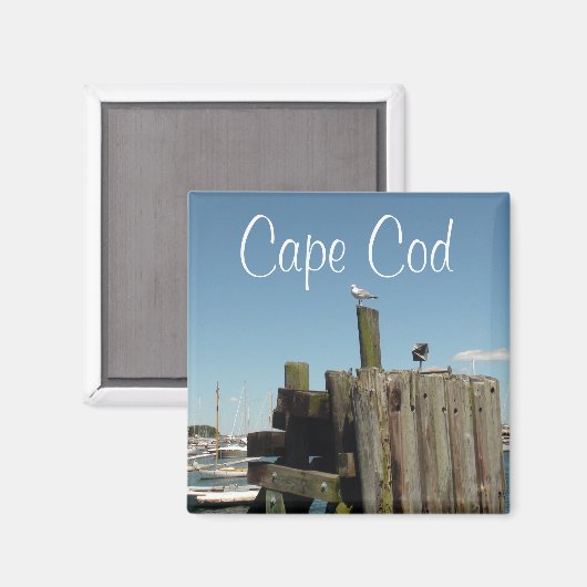 Cape Cod, Massachusetts Sunset Souvenir Magnet マグネット (正面/裏面)