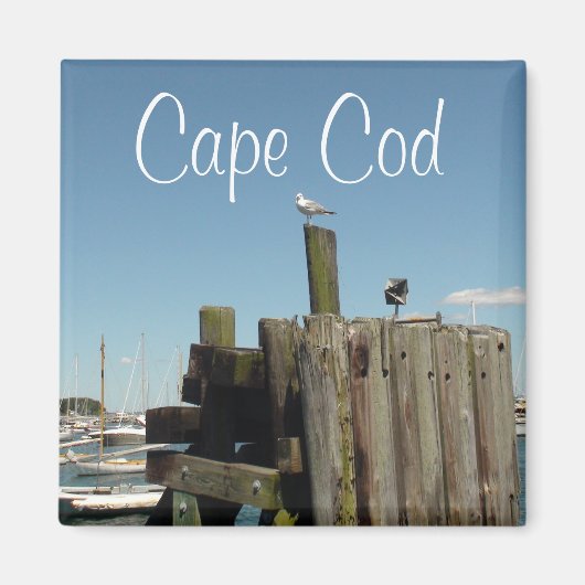 Cape Cod, Massachusetts Sunset Souvenir Magnet マグネット (正面)