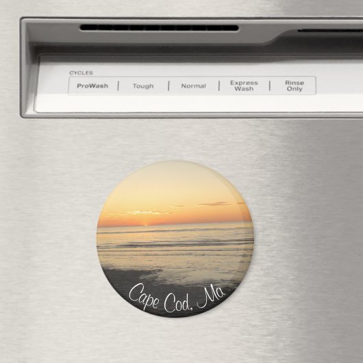 Cape Cod, Massachusetts Sunset Souvenir Magnet マグネット (インサイチュ (食洗機))