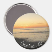 Cape Cod, Massachusetts Sunset Souvenir Magnet マグネット (正面/裏面)