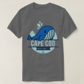 Cape Cod Massachusetts Whale Tシャツ (デザイン正面)