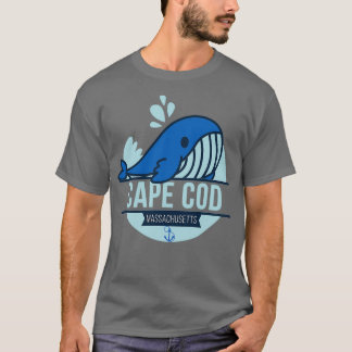 Cape Cod Massachusetts Whale Tシャツ