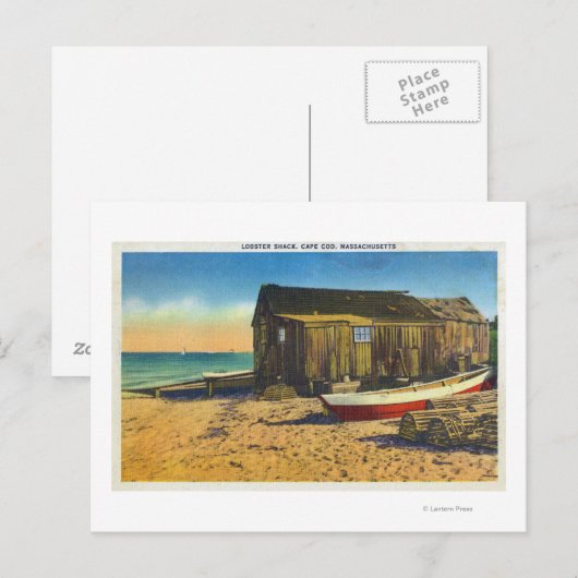 Cape Cod, MassachusettsView of aロブスターShack ポストカード (正面/裏面)