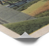 Cape Cod, MassachusettsView of Bourne Bridge ポスター (角)