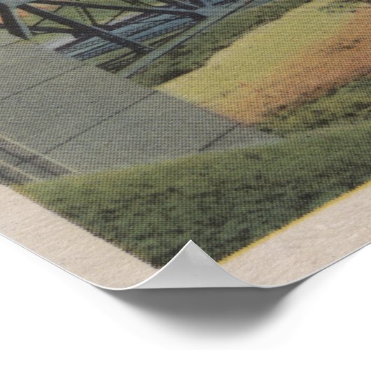 Cape Cod, MassachusettsView of Bourne Bridge ポスター (角)