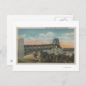 Cape Cod, MassachusettsView of Bourne Bridge ポストカード (正面/裏面)