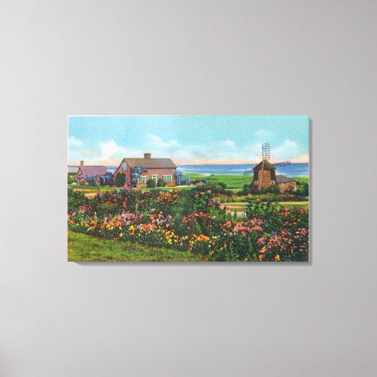 Cape Cod, MassachusettsView of Homes by the キャンバスプリント (正面)