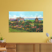 Cape Cod, MassachusettsView of Homes by the キャンバスプリント (インサイチュ (リビング))