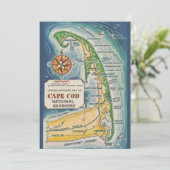 Cape Cod National Seashore 5x7 Postcard サンキューカード (スタンド正面)