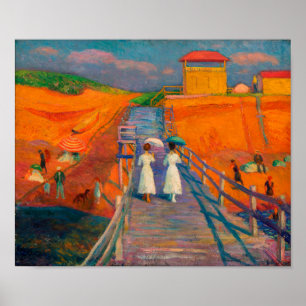 Cape Cod Pier by William Glackens vintage ポスター
