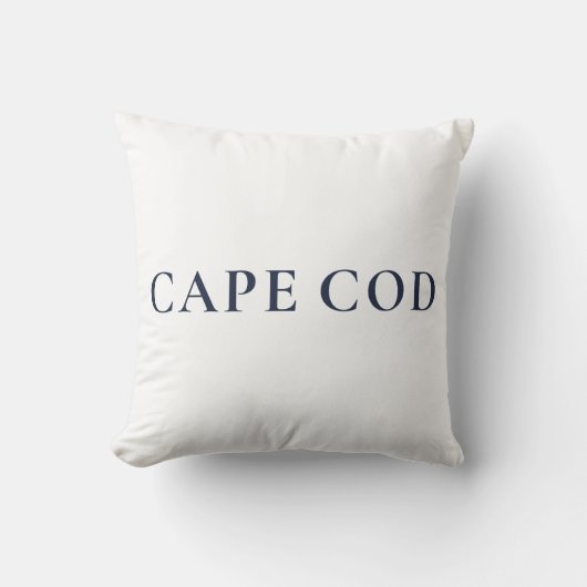 Cape Cod Preppy Coastal Home Decor クッション (正面)