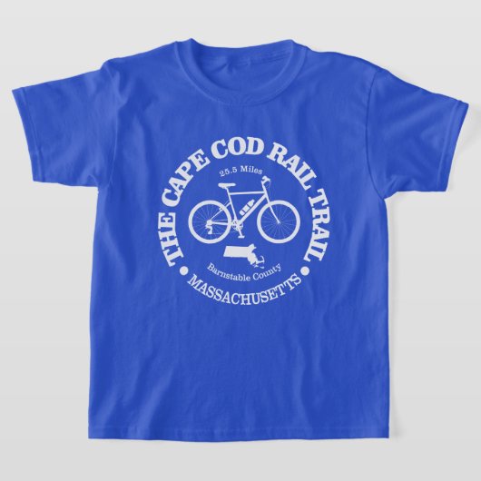 Cape Cod Rail Trail (cycling) Tシャツ (レイダウン)