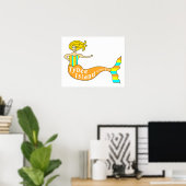 Cape Coral, FL Mermaid ポスター (ホームオフィス)