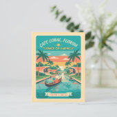 Cape Coral FL – The Venice of America Retro 1950s ポストカード (スタンド正面)