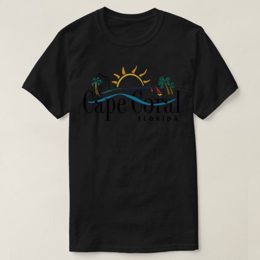 Cape Coral, Florida Capの公式ロゴ Tシャツ (デザイン正面)