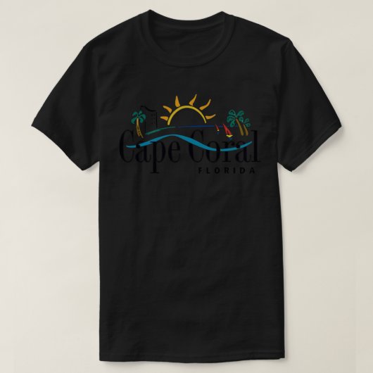 Cape Coral, Florida Capの公式ロゴ Tシャツ (デザイン正面)
