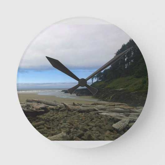 Cape Cove、Cape Permo、オレゴン ラウンド壁時計 (正面)